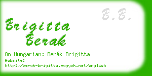 brigitta berak business card